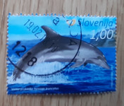 SLOVENIJA 2016 Velika pliskavica delfin žigosana znamka