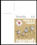 SLOVENIJA 2018 RDEČI KRIŽ ** Mi ZD84 ** doplačilnica SAMOLEPILNA
