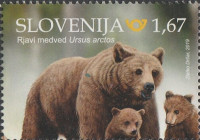 SLOVENIJA 2019 - (MI.1382)  RJAVI MEDVED