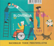 SLOVENIJA 2020 - blok 124  TEDEN PROSTOVOLJSTVA