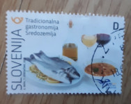 SLOVENIJA 2020 Gastronomija Sredozemlja žigosana znamka