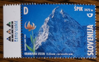 Slovenija 393 gore Špik rože Kranjska lilija privesek levo ** (max)