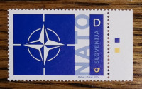 Slovenija 468 znak emblem NATO nežigosana barvna lestvica ** (max