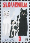 Slovenija 587 EUROPA CEPT muce nežigosana ** (max)
