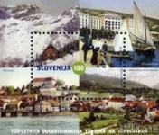 Slovenija,  BLOK - 100.OBLETNICA ORGANIZIRANEGA TURIZMA 2005