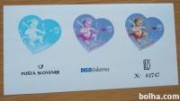 SLOVENIJA ESEJ ŠT. 13 SRČEK POD NAKUPNO VREDNOSTJO NA POŠTI