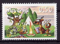 SLOVENIJA, EVROPA 2007, SKAVTI, NEŽIGOSANA   2007