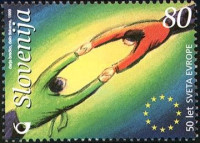 SLOVENIJA - (MI.258)  50 let SVETA EUROPE