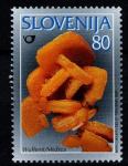 Znamke Slovenija 1997 - minerali fosili Wulfenit