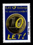 Znamke Slovenija 2008 - 10. obletnica evra