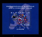 Znamke Slovenija 2008 - blok predsedovanje EU