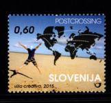 Znamke Slovenija 2015 - postcrossing