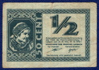 1/2 LIRE (50 cent) 1944 (F)