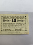 10 Heller taboriščni denar Riefenstein Celje 1916