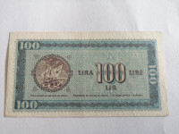 100 lir 1945 Slovenija STO xf