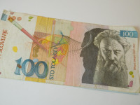 100 TOLARJEV - bankovec, Slovenija, leto izdaje 2003