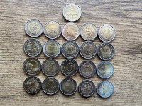 21x Priložnostni kovanci za 2 € Slovenija (npr. Rimska pogodba 2007)