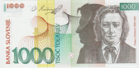 BANKOVEC 1000 TOLAR BU P32c  (SLOVENIJA) 2005.UNC