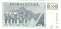 BANKOVEC bon 1000 tolarjev  1991  Slovenija