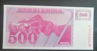 Bon 500 tolarjev 1990 unc Slovenija