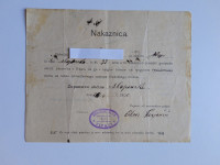 Nakaznica.Občina Slap pri Vipavi