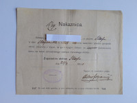 Nakaznica.Občina Slap pri Vipavi