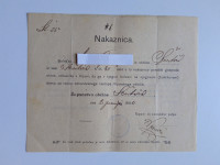 Nakaznica.Občina Šentvid na Vipavskem