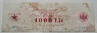 Partizanski denar obveznica 1000 lir 1944