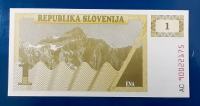 Slovenija  1 tolar 1990 UNC serija AC
