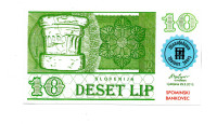 SLOVENIJA-10 LIP fantazijski bankovec(2.varijanta)