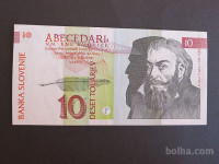 SLOVENIJA 10 tolarjev 1992 XF+ AZ nadomestna serija