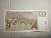 Slovenija 1990 2 tolarja AA UNC