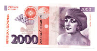 SLOVENIJA-2000 TOLARJEV fantazijski bankovec