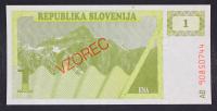 Slovenija BON 1 enota 1990 - AB - VZOREC - UNC-