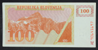 Slovenija BON 100 enot 1990 - AE - VF