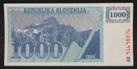 Slovenija BON 1000 enot 1991 - AB - VF