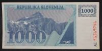 Slovenija BON 1000 enot 1991 - AE - VF/XF