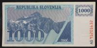 Slovenija BON 1000 enot 1991 - AG - VF