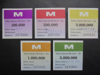 SLOVENIJA TALONI KUPONOV MERCATOR V DIN 1988/1989
