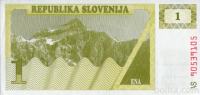 SLOVENIJA - UNC bon 1 tolar (SI-P-1a)