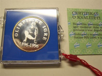 Srebrnik SLO - 100. obletnica olimpijskih iger moderne dobe (1996)