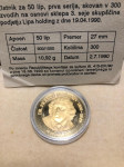 Zlatnik, zlata medalja 50 lip