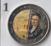 2 € 2021  DEŽELNI MUZEJ ZA KRANJSKO - 5 motivov barvnih kovancev