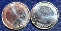 3 EURO SPOMINSKI BORIS PAHOR  2023 UNC