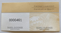 Certifikat zlatnika 25000 tolarjev 2005-Slovenija - sokolska zveza