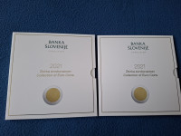 Euro set Banke Slovenije iz leta 2021 v proof in navadni izvedbi