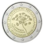 Kovanec 2 Evro, Euro, EUR, €, Botanični vrt 2010, Slovenija, Slovenia