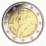 Kovanec 2 Evro, Euro, EUR, €, Primož Trubar 2008, Slovenija, Slovenia