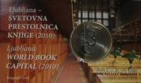 Ljubljana - Svetovna prestolnica knjige 3 euro - Numizmatična kartica