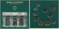 Set kovancev Slovenija Tolar 2003 UNC